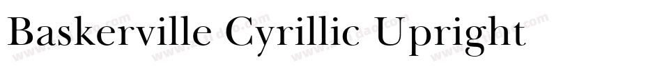 Baskerville Cyrillic Upright字体转换